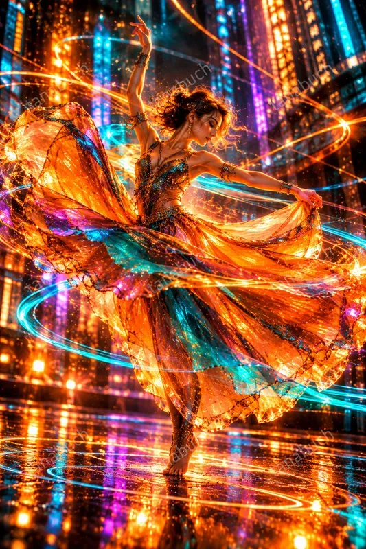 Neon Amber Cyberpunks