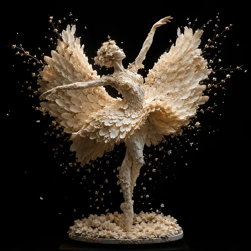 Surreal Petal Ballerina Art