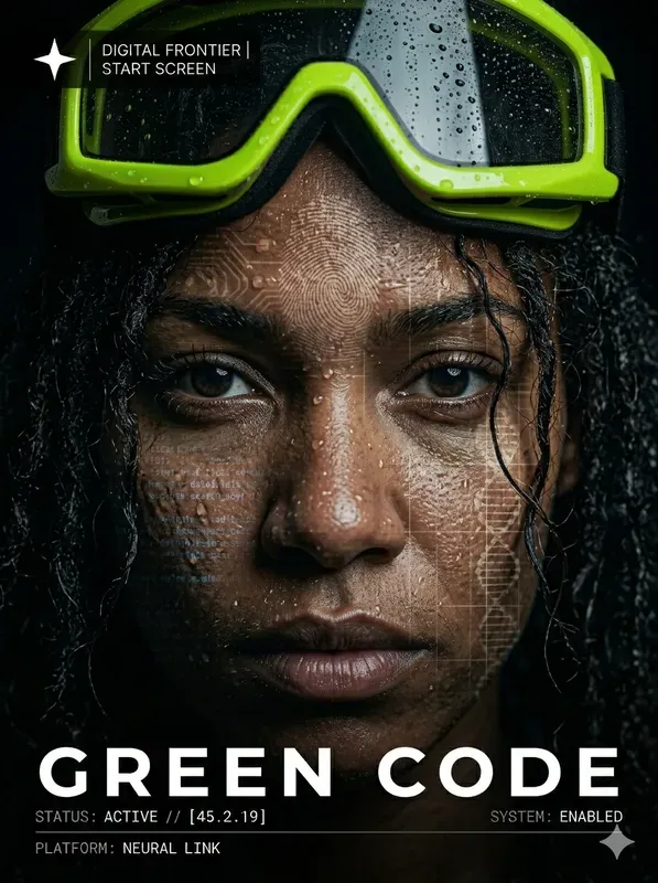 Dark UI Cyberpunk Cover Start Screens