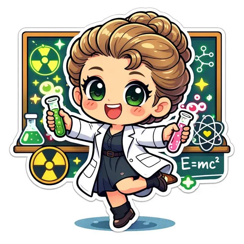 Cute Scientist Chibi Stickers