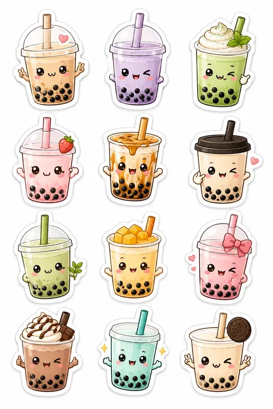 Kawaii Diecut Sticker Sheets