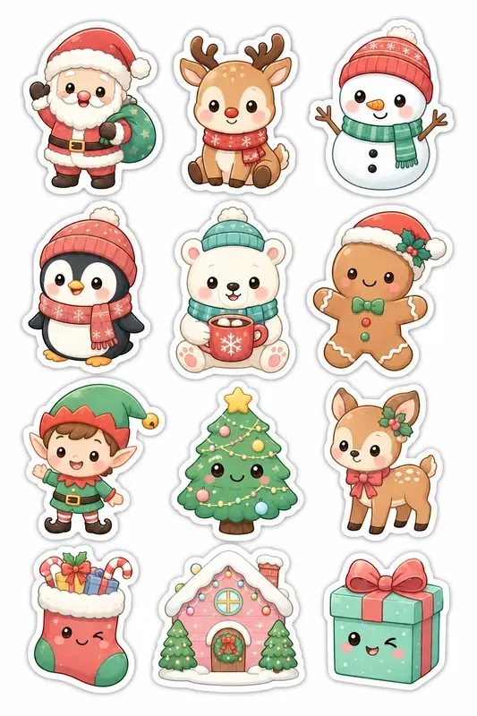 Kawaii Diecut Sticker Sheets