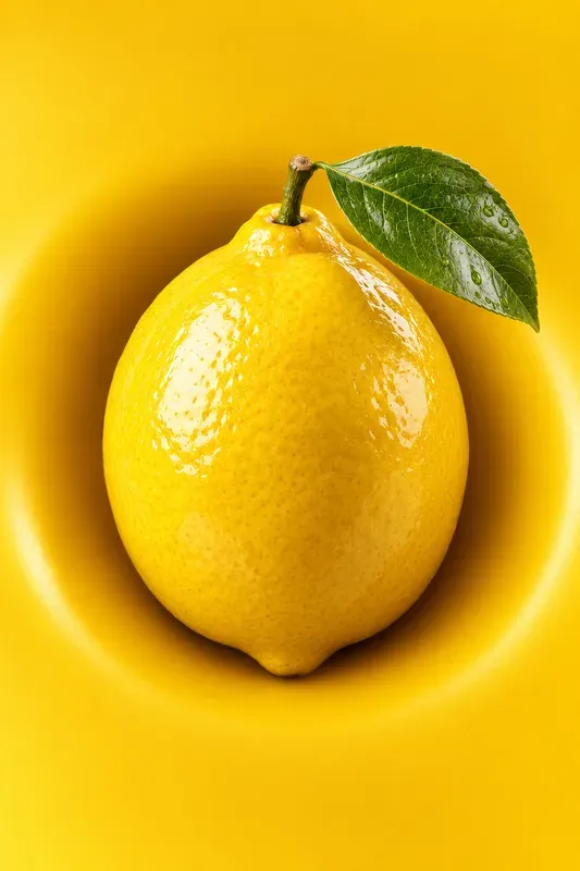 Glossy Monochrome 3D Fruit Portrait Cgis