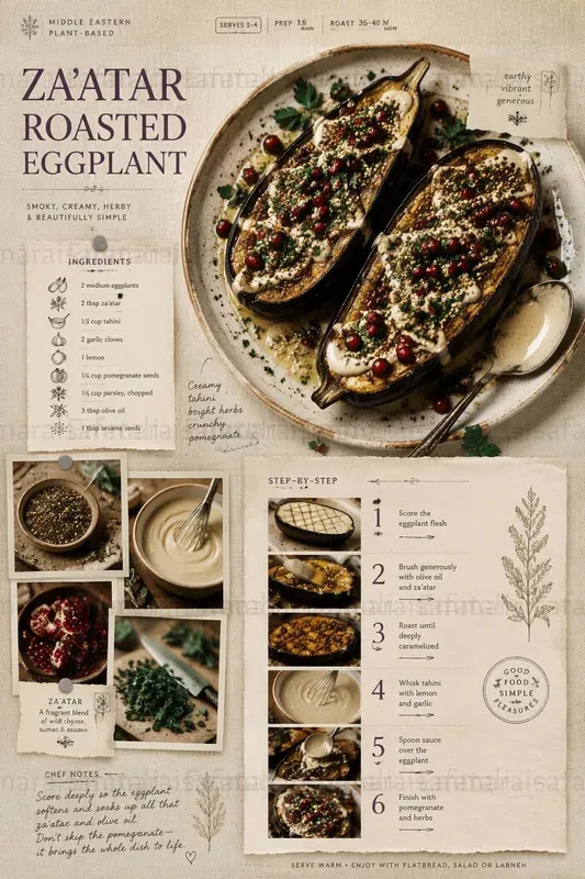 Linen Canvas Recipe Poster Generator