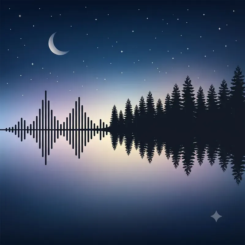 Soundwave Landscape Digital Art