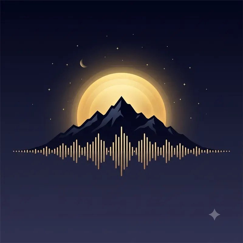 Soundwave Landscape Digital Art