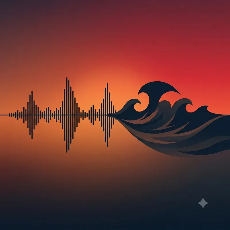 Soundwave Landscape Digital Art