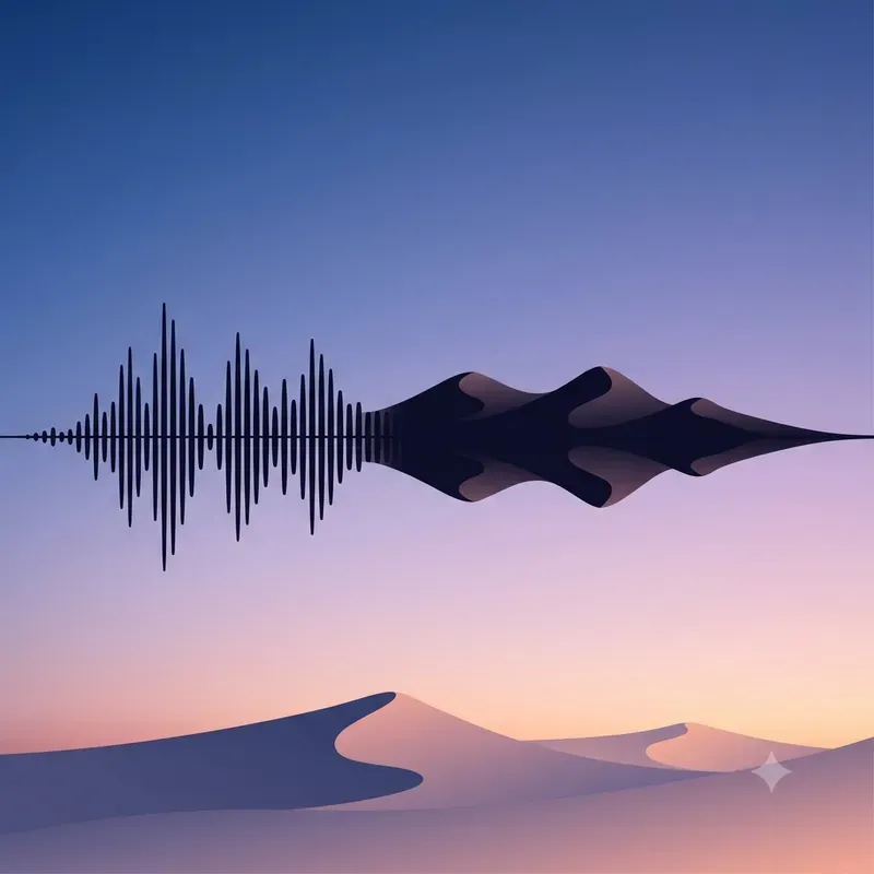Soundwave Landscape Digital Art
