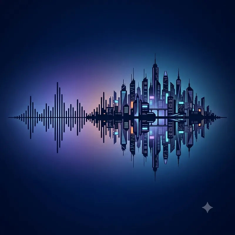Soundwave Landscape Digital Art