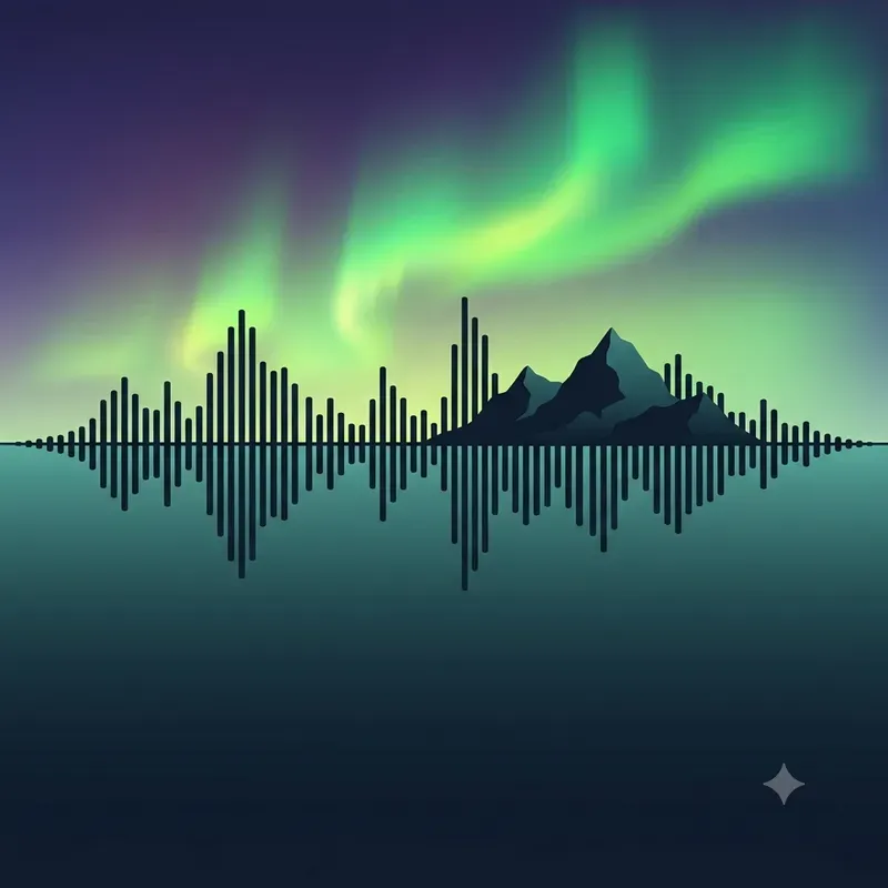Soundwave Landscape Digital Art