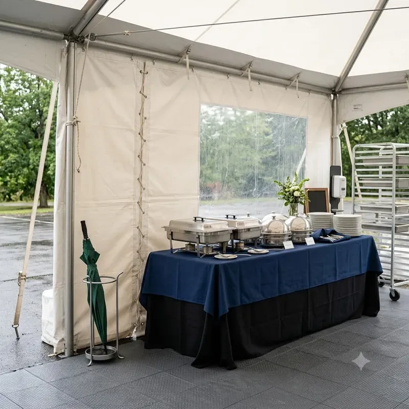 Wedding Rain Plan Setup Photo Builders