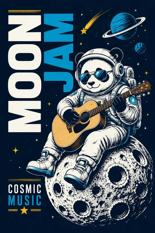 Lunar Music Space Tees