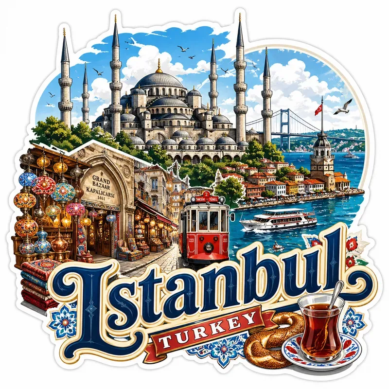 Vintage Travel Sticker Sets