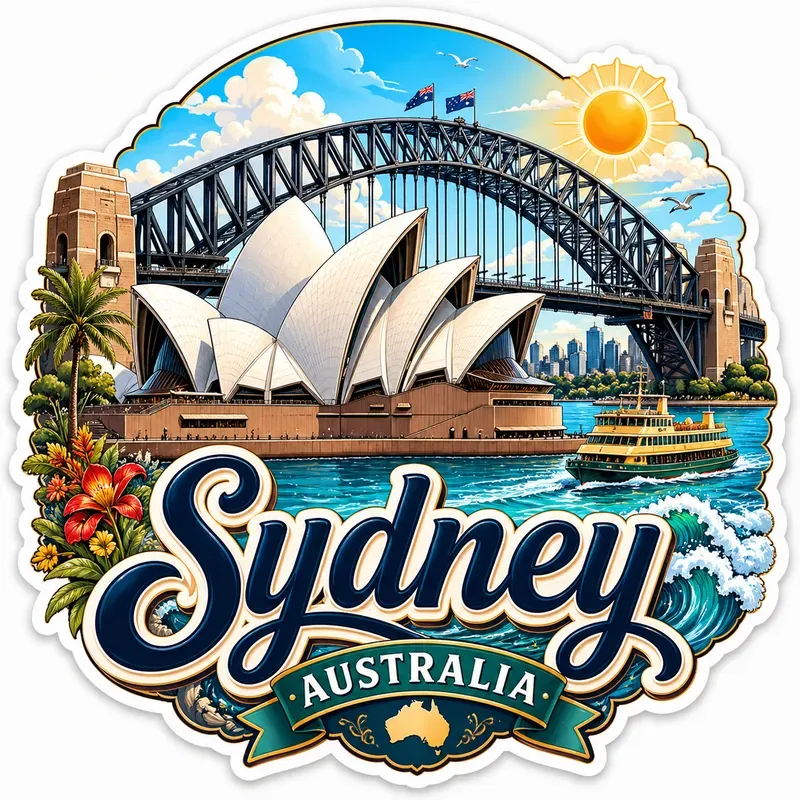 Vintage Travel Sticker Sets
