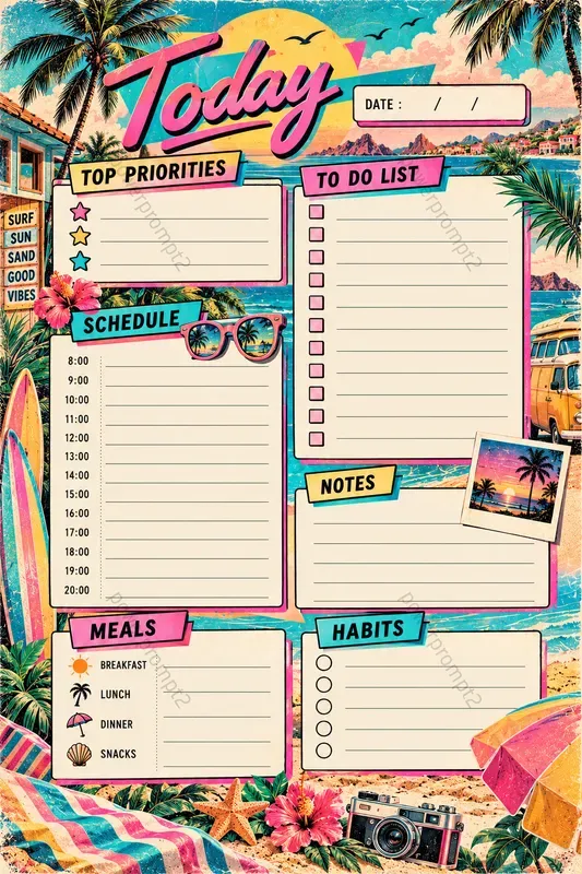 80s Retro Planner Architect
