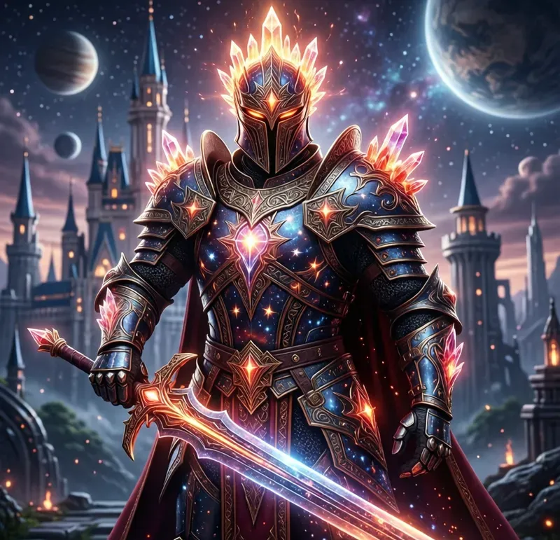 Celestial Plasma Knight Hd Art