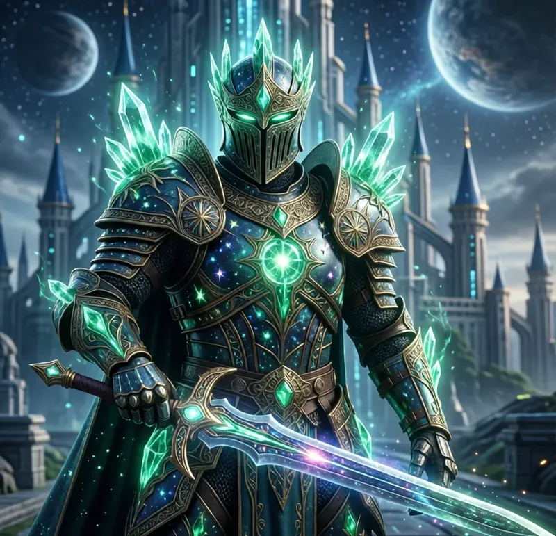 Celestial Plasma Knight Hd Art