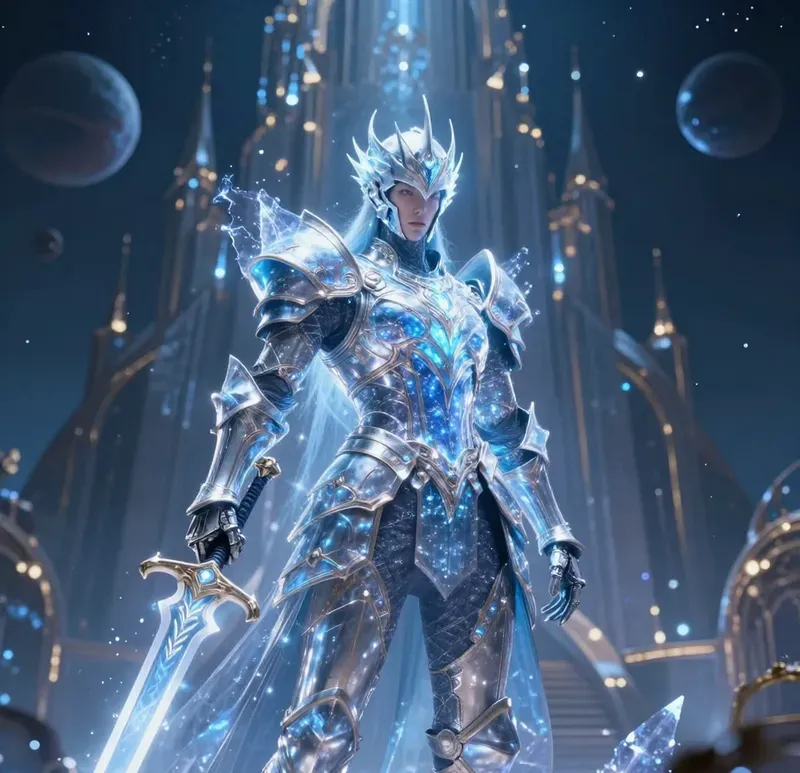 Celestial Plasma Knight Hd Art