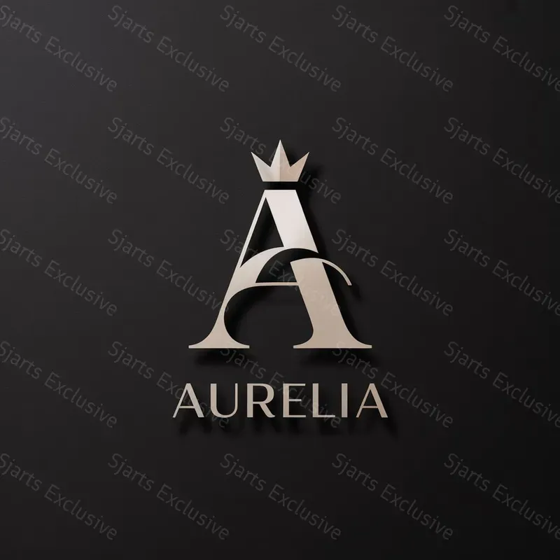 Premium Platinum Monogram Logos
