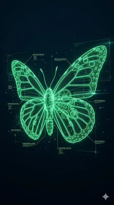 Holographic 3d Tech Blueprint Schematics