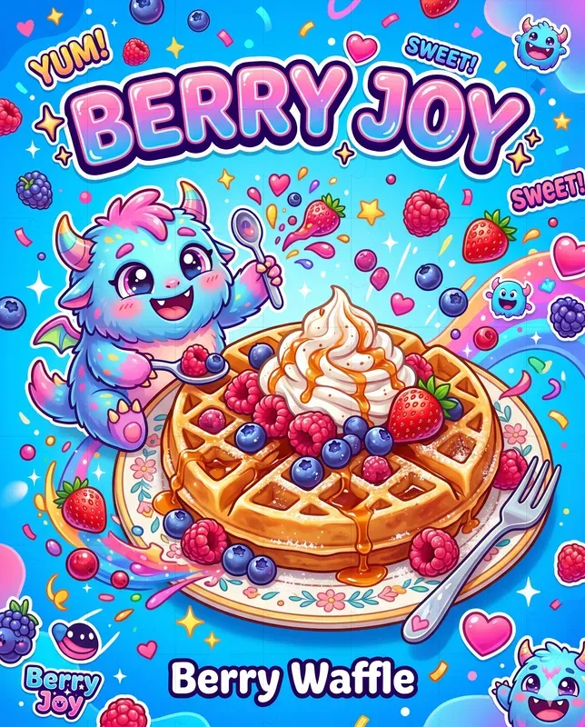 Cute Monster Food Ads Posters