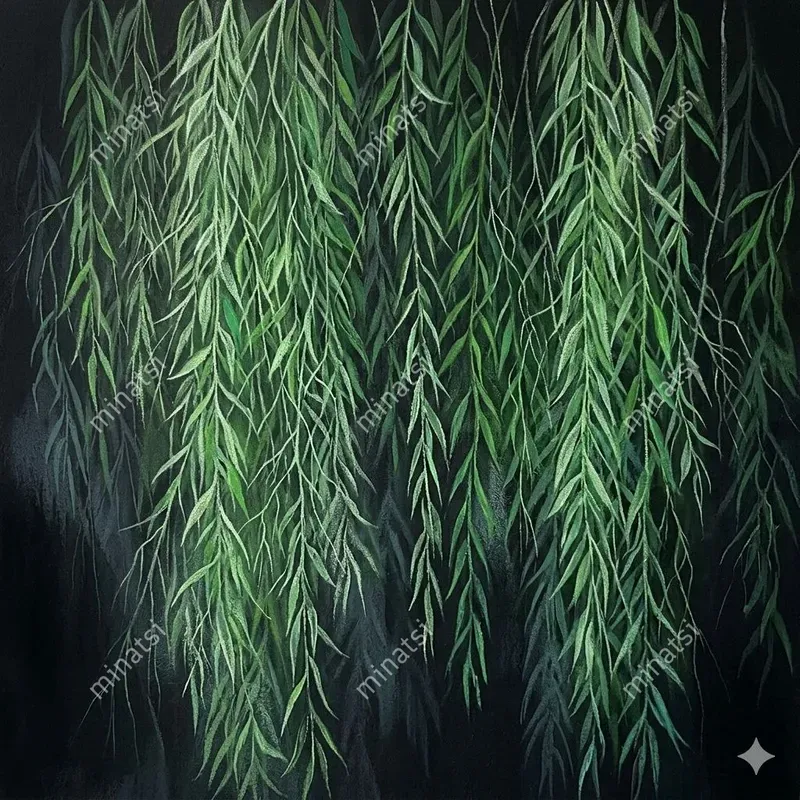 Nocturnal Botanical Pastel Illustrations