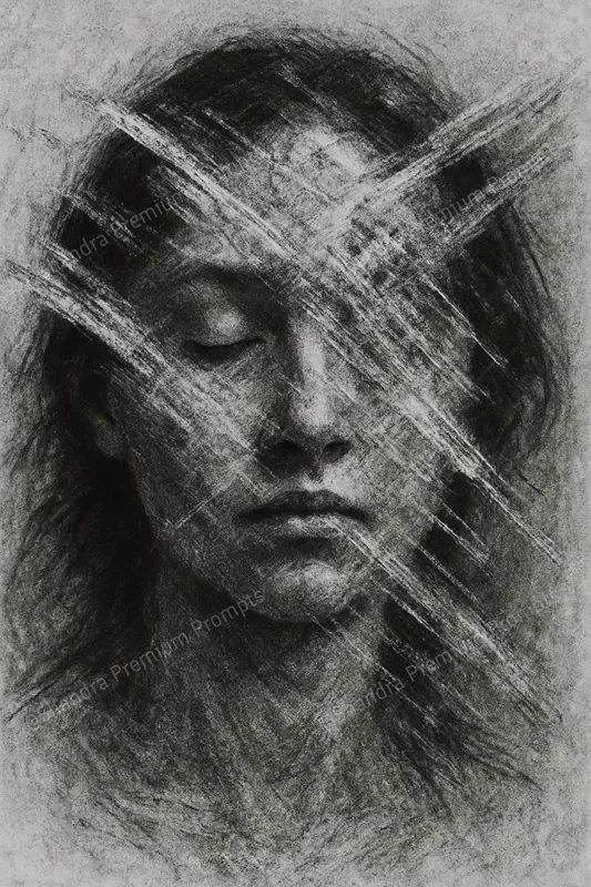 Realistic Rubbed Charcoal Drawings