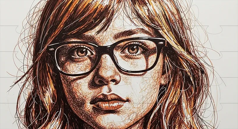 Scribble Art Drawings Using Gel Pens