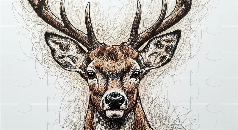 Scribble Art Drawings Using Gel Pens