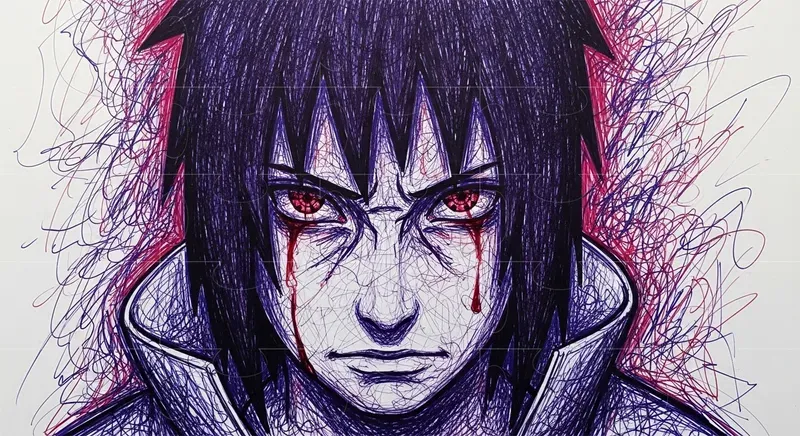 Scribble Art Drawings Using Gel Pens