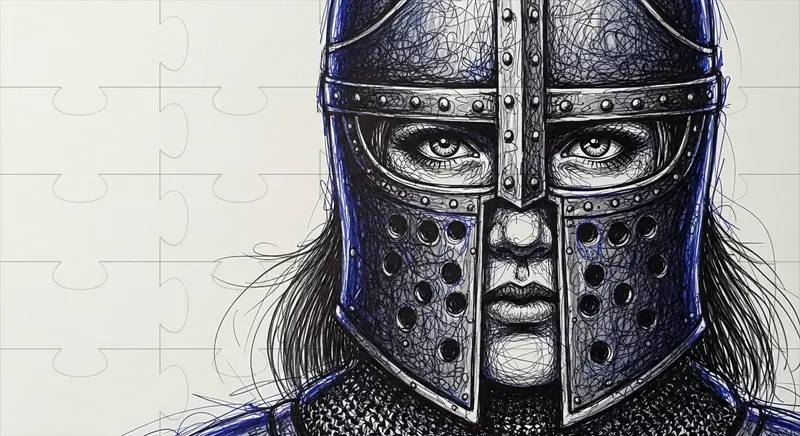 Scribble Art Drawings Using Gel Pens