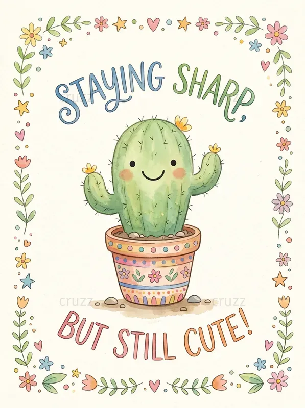 Cute Handdrawn Watercolor Pun Cards