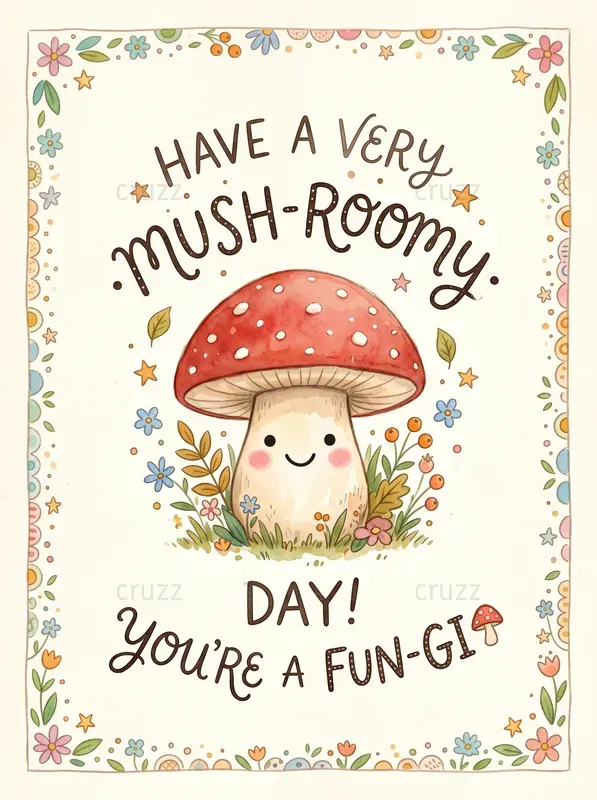 Cute Handdrawn Watercolor Pun Cards