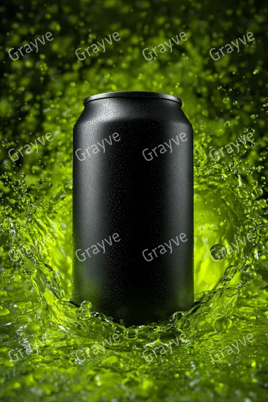 Dynamic Blank Product Splash Photography