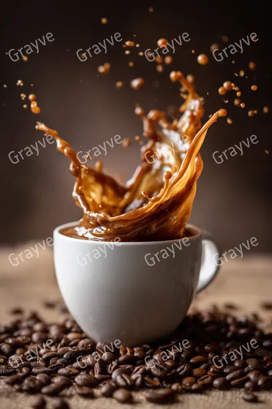 Dynamic Blank Product Splash Photography