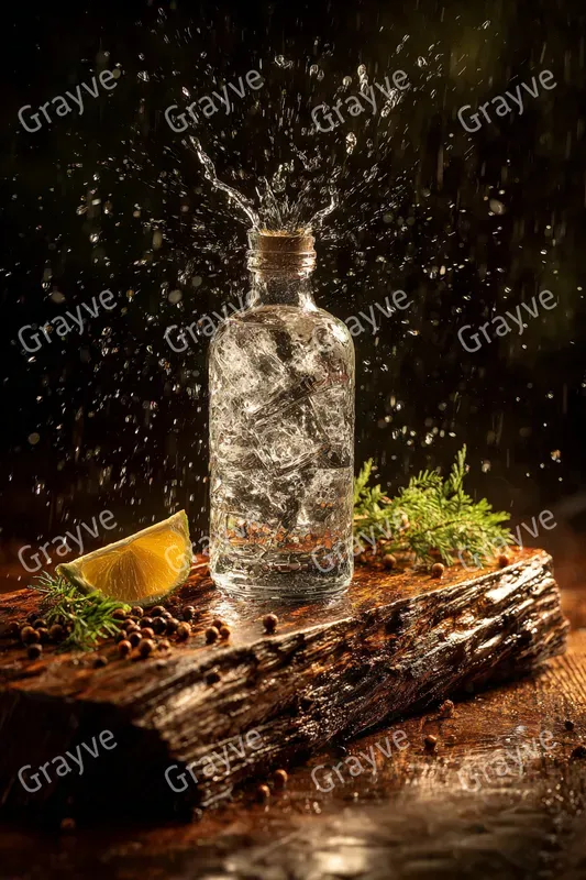 Dynamic Blank Product Splash Photography