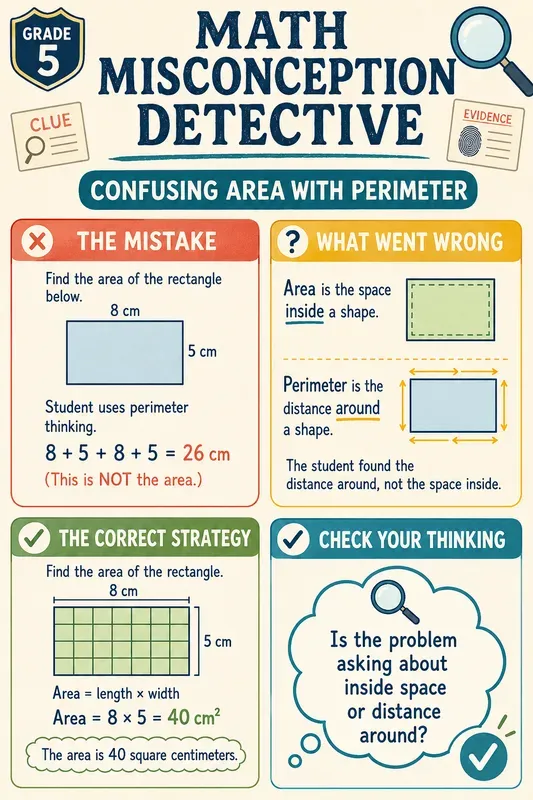 Math Error Detective Anchor Charts