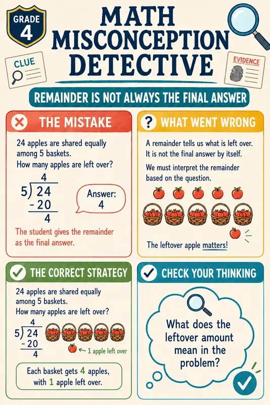 Math Error Detective Anchor Charts