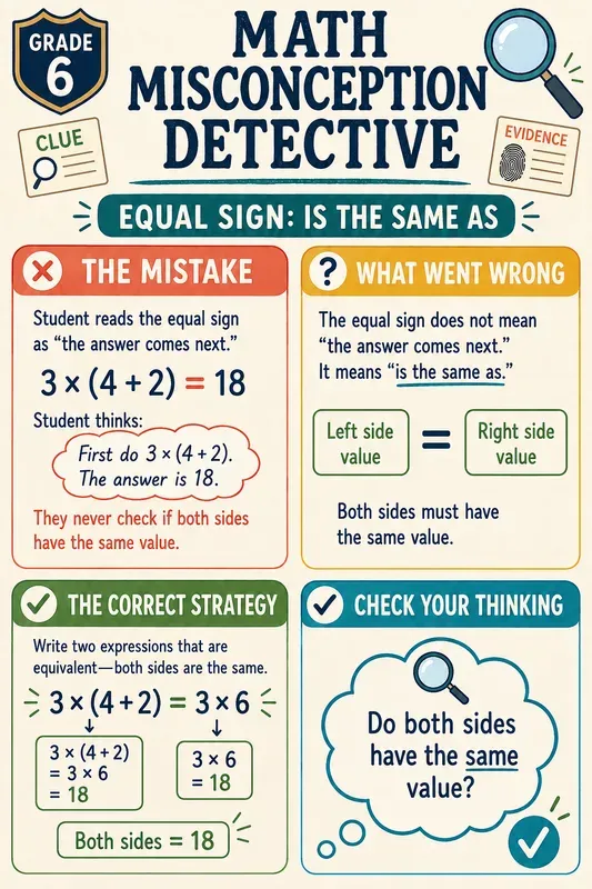 Math Error Detective Anchor Charts