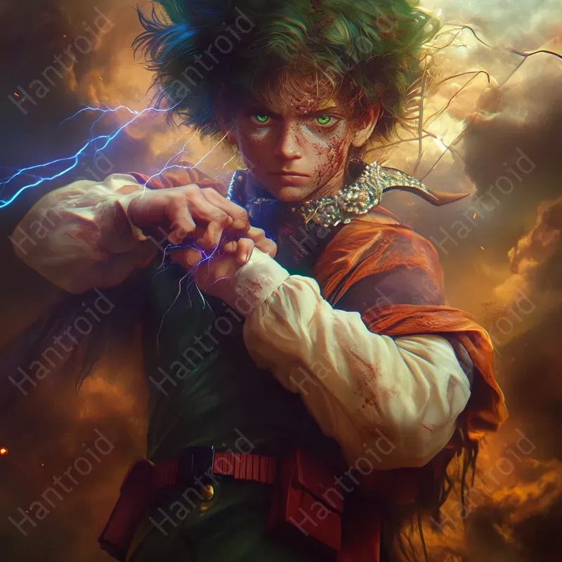 Anime Heroic Dynamic Art