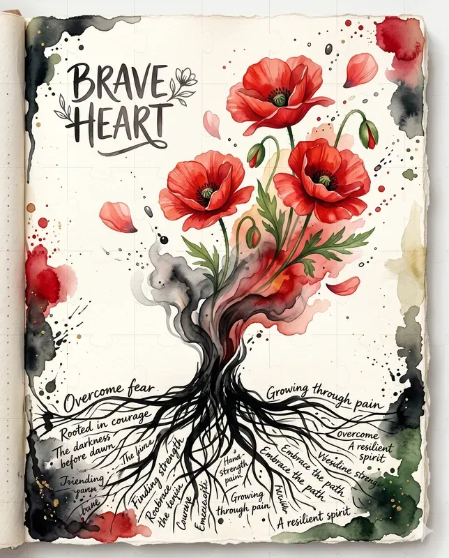 Handwritten Blooming Flower Journals