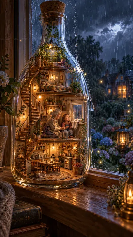 Storytelling Glass Bottle Homes