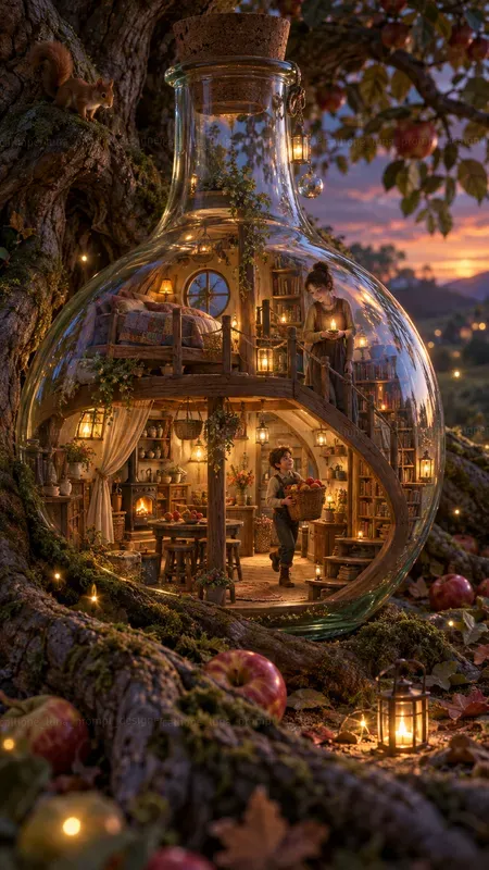 Storytelling Glass Bottle Homes