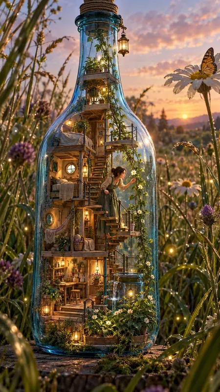 Storytelling Glass Bottle Homes