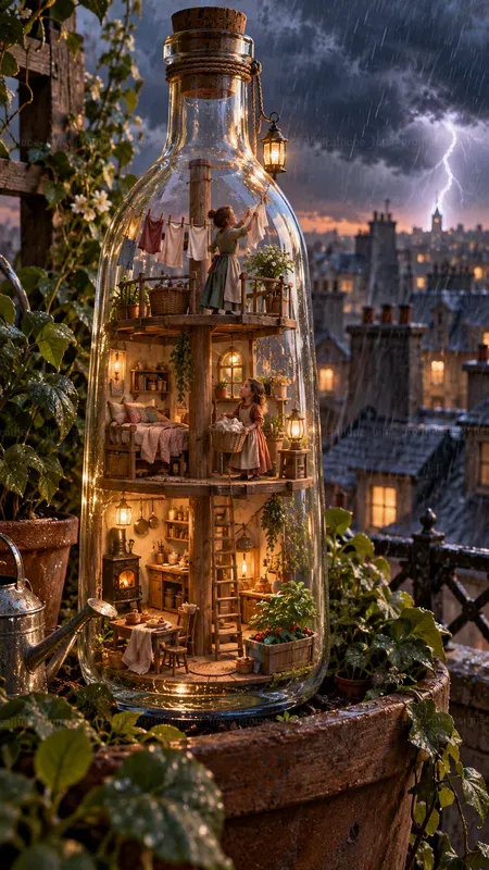 Storytelling Glass Bottle Homes