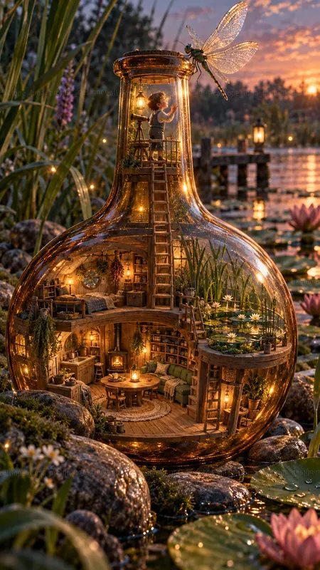 Storytelling Glass Bottle Homes