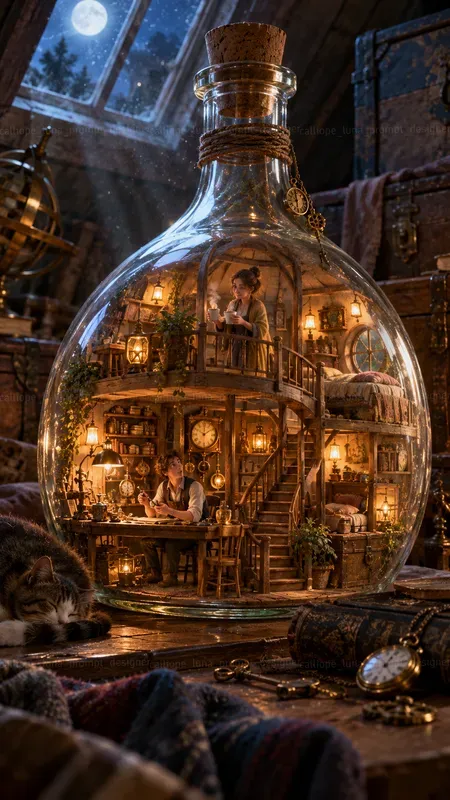 Storytelling Glass Bottle Homes