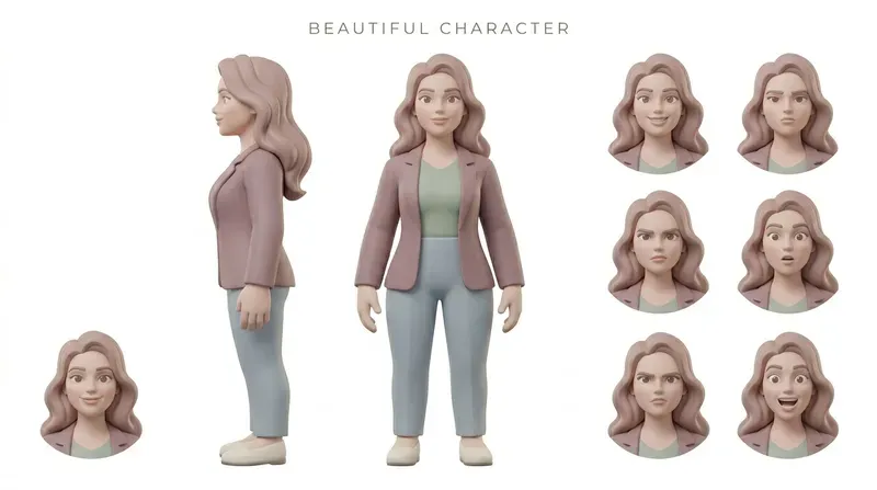 3D Matte Claystyle Mini Characters