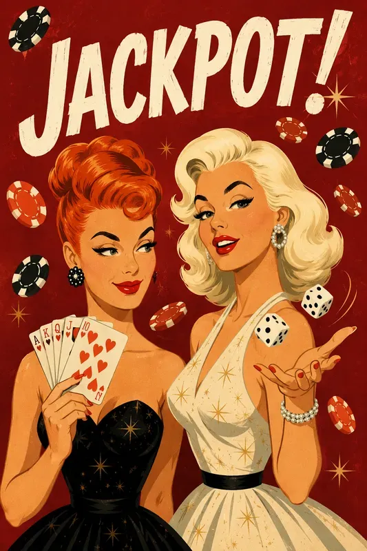 Mid Century Retro Party Illustrations