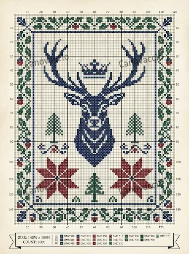 Quaker Sampler Crossstitch Charts